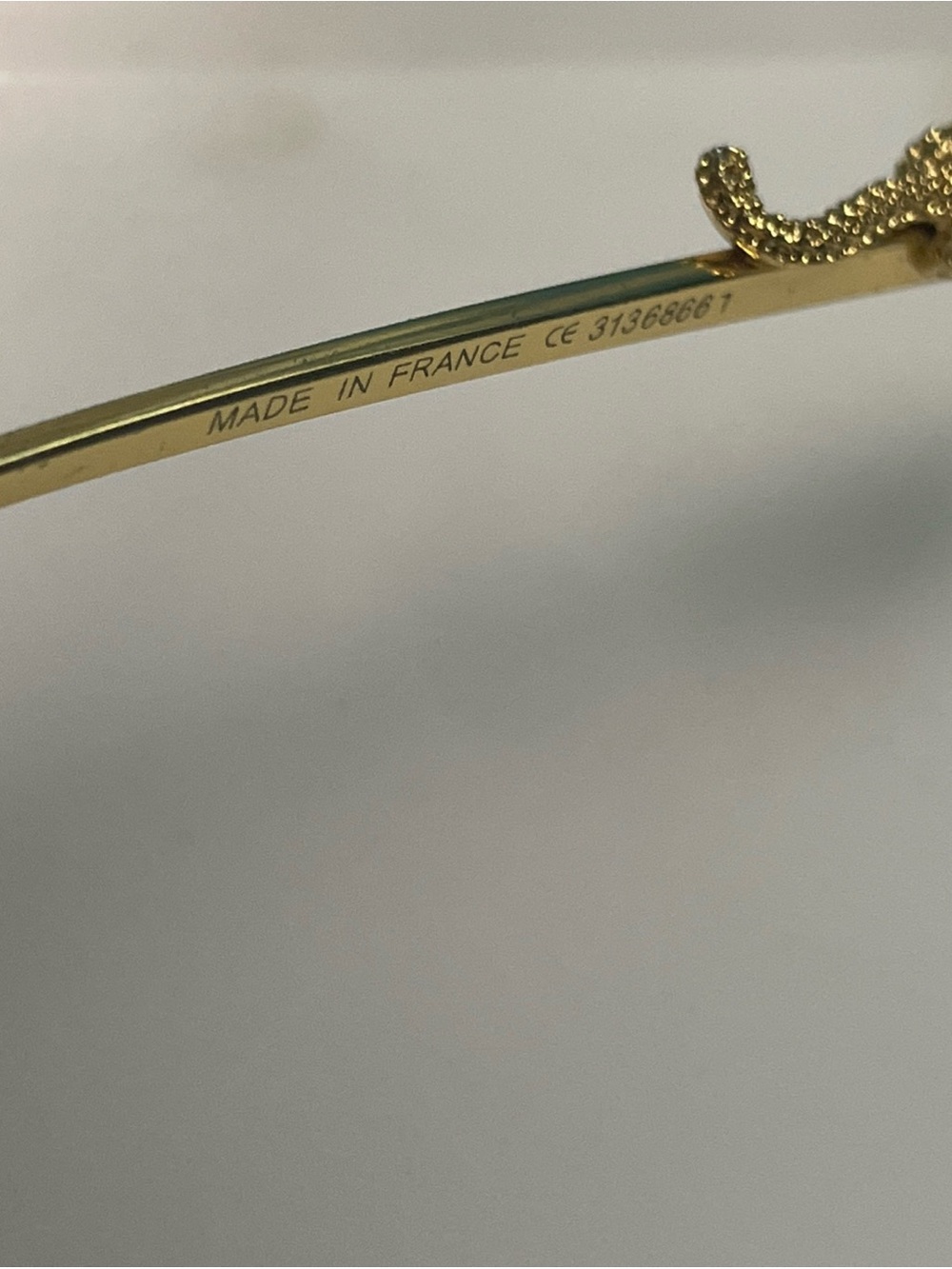 Cartier Paris 140 Eyeglasses Frames Gold Color 3168666   SKU 176 - Picture 5 of 15